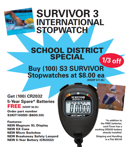SURVIVOR 3 International Stopwatch Package